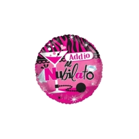 Palloncino Addio al Nubilato standard shape 18" (45cm) in mylar, 1pz.