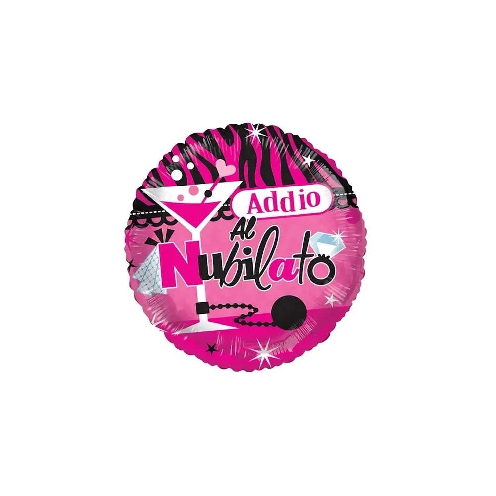 Palloncino Addio al Nubilato standard shape 18" (45cm) in mylar, 1pz.