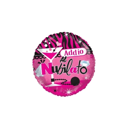 Palloncino Addio al Nubilato standard shape 18" (45cm) in mylar, 1pz.