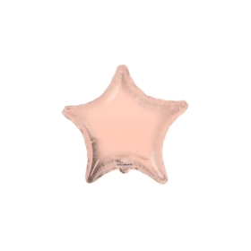 Palloncino Stella Rosa Gold standard shape 18" (45cm) in mylar, 1pz.