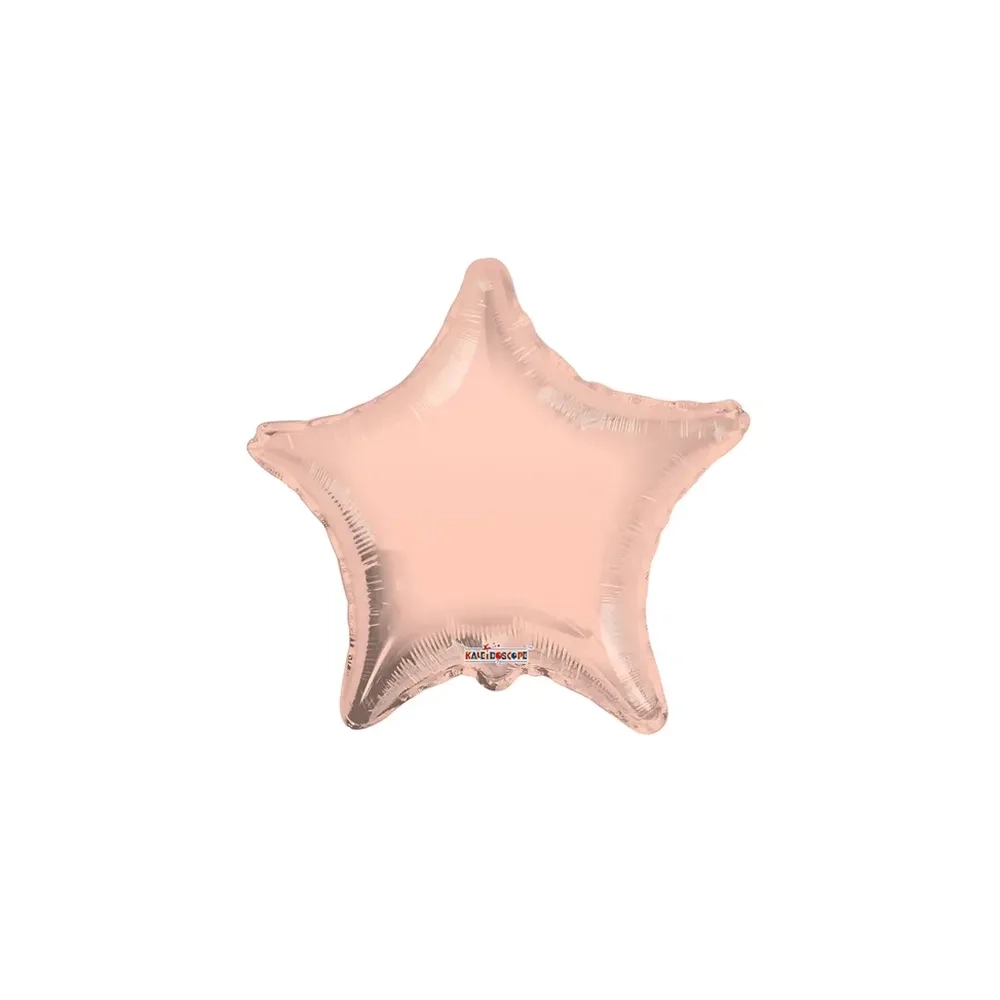 Palloncino Stella Rosa Gold standard shape 18" (45cm) in mylar, 1pz.
