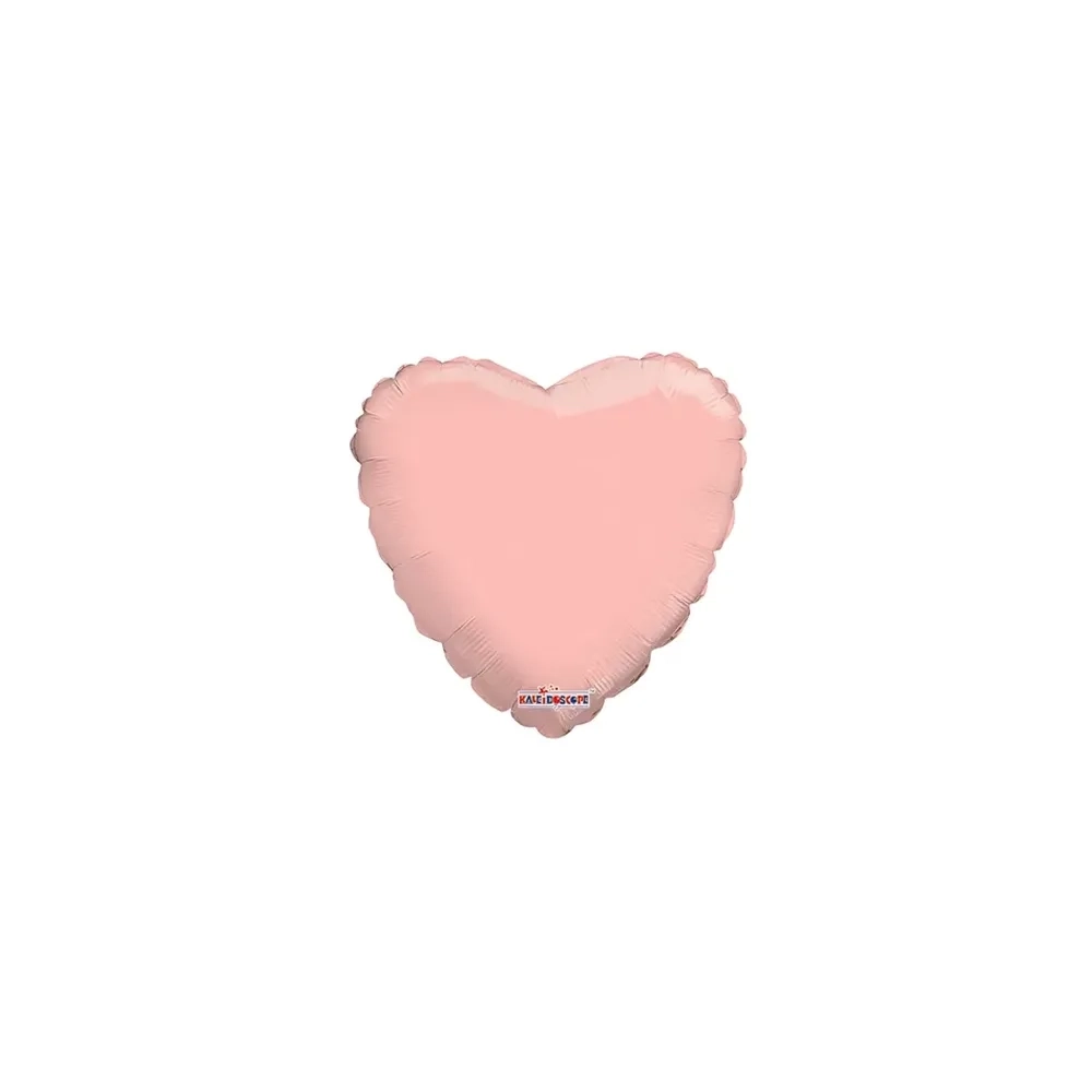 Palloncini Cuore Rosa Gold mini shape 9" (22cm) in mylar, 1pz.