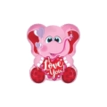 Palloncino I Love You Elefante Rosa standard shape 22" (55cm) in mylar, 1pz.