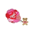 Palloncino Orso con Palloncini super shape 36" (91cm) in mylar, 1pz.