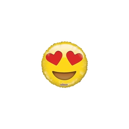Palloncini Smile in Love mini shape 9" (22cm) in mylar, 5pz.