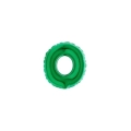 Palloncini numero 0 Verde micro shape 7" (17cm) in mylar, 5pz.