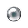 Palloncino Sfera Argento Linea Rocca standard shape 22" (55cm) in mylar, 1pz.