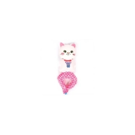 Palloncini Bracciale Gatto Bianco mini shape 11" (27cm) in mylar, 10pz.