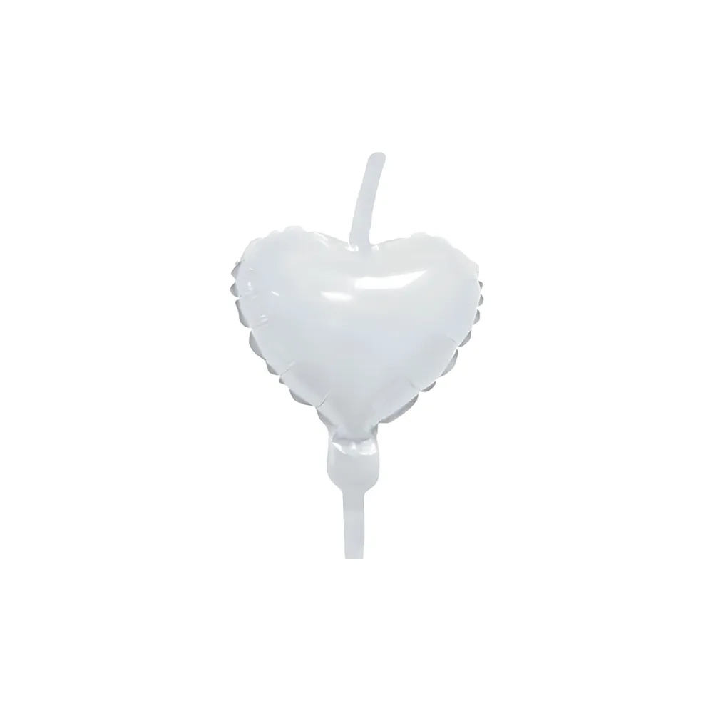 Palloncini Deco Link Cuore Perla mini shape 9" (22cm) in mylar, 10pz.