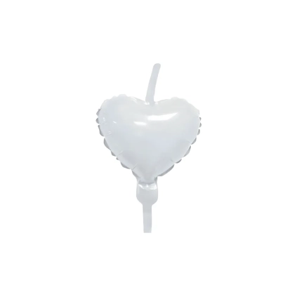 Palloncini Deco Link Cuore Perla mini shape 9" (22cm) in mylar, 10pz.
