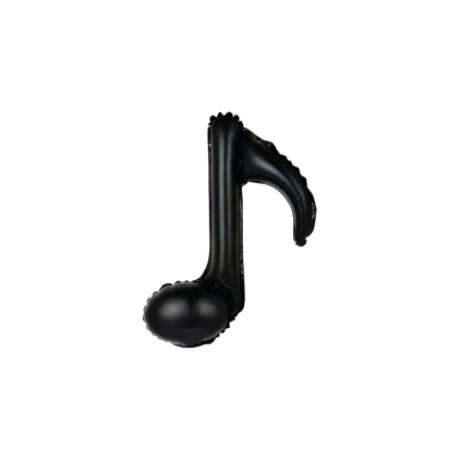 Palloncini Nota musicale nera standard shape 18" (45cm) in mylar, 5pz.
