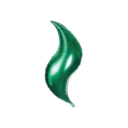 Palloncino Curva Verde super shape 36" (91cm) in mylar, 1pz.