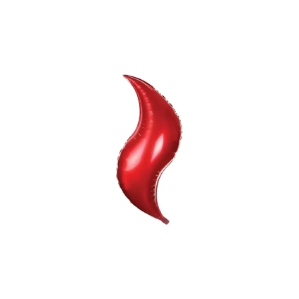 Palloncino Curva Rossa standard shape 18" (45cm) in mylar, 1pz.