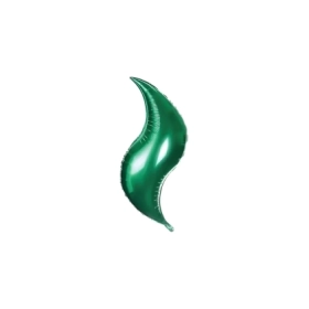 Palloncino Curva Verde standard shape 18" (45cm) in mylar, 1pz.