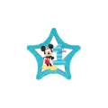 Palloncino Topolino 1 Compleanno Stella standard shape 18" (45cm) in mylar, 1pz.