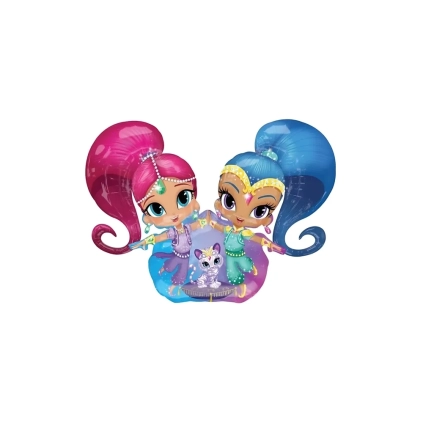Palloncino Shimmer e Shine super shape 27" (68cm) in mylar, 1pz.