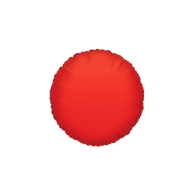 Palloncino Tondo Rosso standard shape 18" (45cm) in mylar, 1pz.