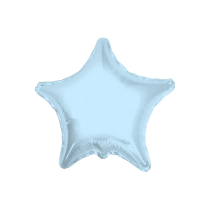 Palloncino Stella Celeste Chiaro super shape 36" (91cm) in mylar, 1pz.
