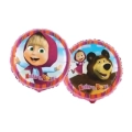 Palloncino Masha e Orso standard shape 18" (45cm) in mylar, 1pz.