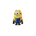 Palloncini Minions Stuart mini shape 14" (35cm) in mylar, 5pz.
