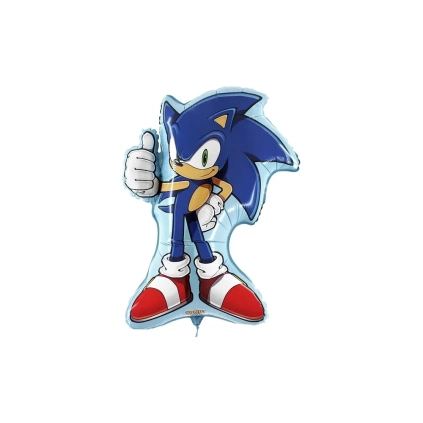 Palloncino Sonic super shape 27" (68cm) in mylar, 1pz.