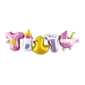 Palloncino Festone Nascita Bimba con cannuccia nastrini 39" (99cm), 1pz.