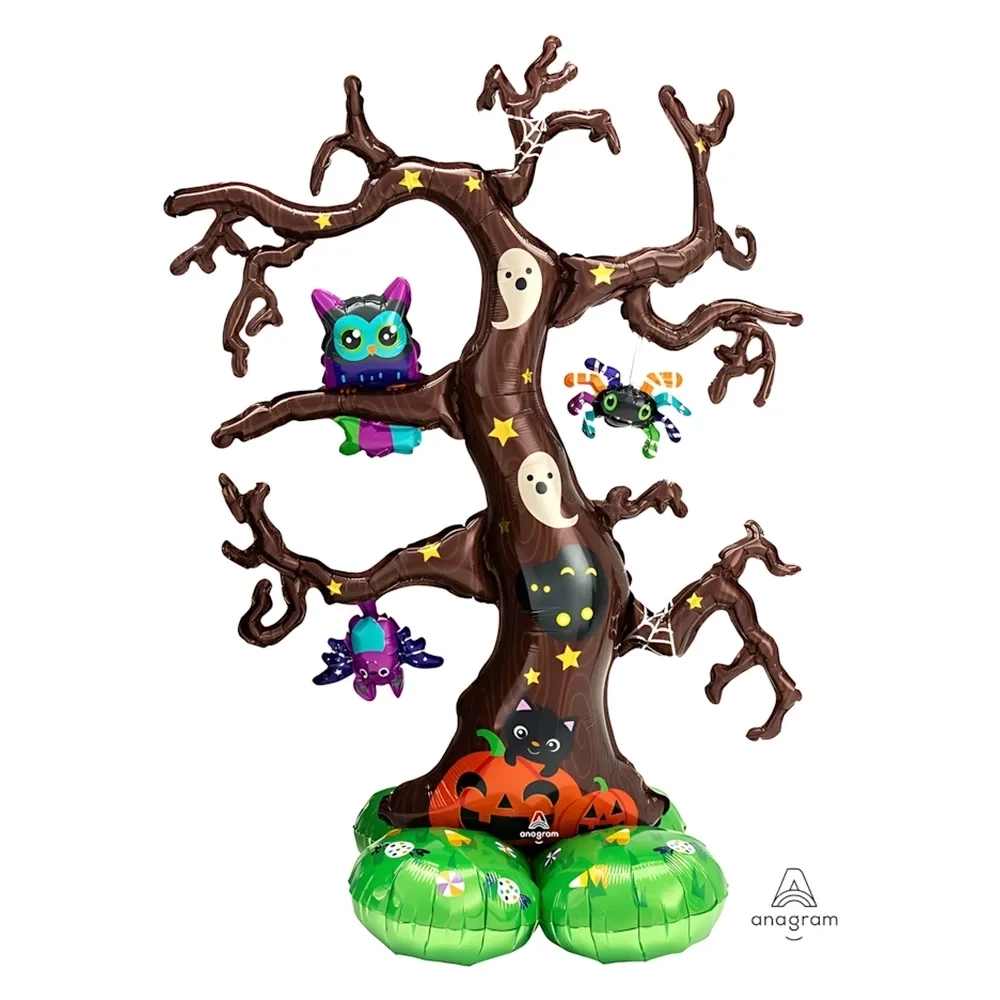 Palloncino Albero di Halloween airloonz 60" (152cm) in mylar, 1pz.