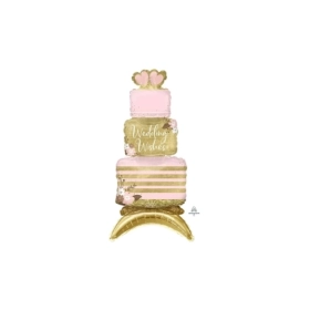 Palloncino Torta Matrimoniale airloonz 25" (63cm) in mylar, 1pz.