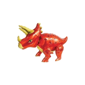 Palloncino 4D Triceratope Dinosauro super shape 27" (68cm) in mylar, 1pz.