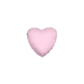 Palloncini Cuore Rosa Chiaro mini shape 9" (22cm) in mylar, 5pz.