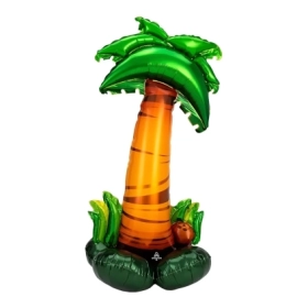 Palloncino Palma con cocco airloonz 56" (142cm) in mylar, 1pz.