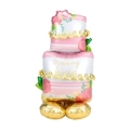 Palloncino Torta Matrimoniale airloonz 52" (132cm) in mylar, 1pz.