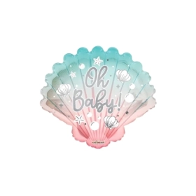 Palloncino Oh Baby Conchiglia super shape 28" (71cm) in mylar, 1pz.