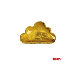 Palloncini Nuvola Oro Gold   20" (50cm) in mylar, 100pz.