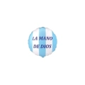 Palloncini La Mano de Dios Napoli Tondo mini shape 9" (22cm) in mylar, 5pz.