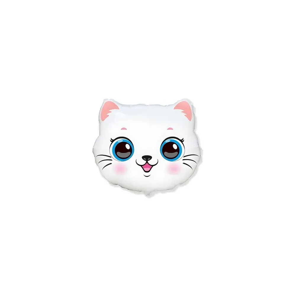 Palloncini Gatto Testa mini shape 9" (22cm) in mylar, 5pz.