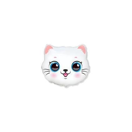 Palloncini Gatto Testa mini shape 9" (22cm) in mylar, 5pz.