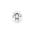 Palloncini Bad Girl bianco mini shape 9" (22cm) in mylar, 5pz.