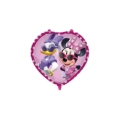 Palloncino Minnie e Paperina con pesetto e nastrino standard shape 18" (45cm) in mylar, 1pz.
