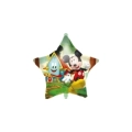 Palloncino Topolino Rock House con pesetto e nastrino standard shape 18" (45cm) in mylar, 1pz.