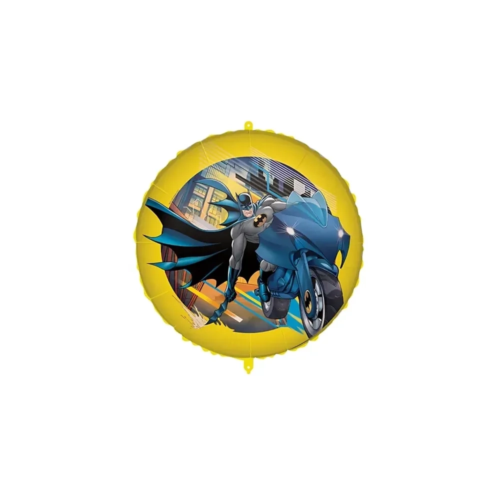 Palloncino Batman con pesetto e nastrino standard shape 18" (45cm) in mylar, 1pz.