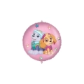 Palloncino Skye e Everest con pesetto e nastrino standard shape 18" (45cm) in mylar, 1pz.