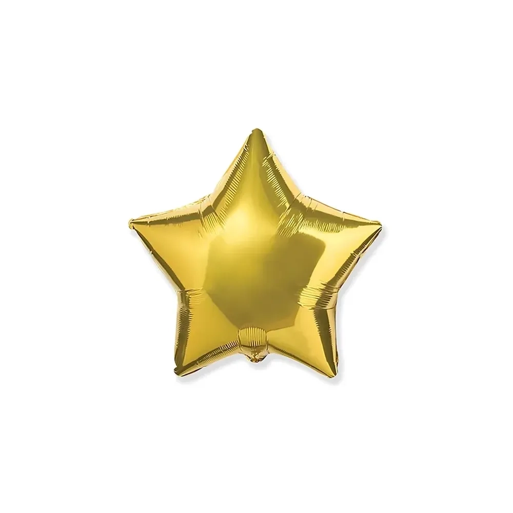 Palloncino Stella Oro standard shape 18" (45cm) in mylar, 1pz.