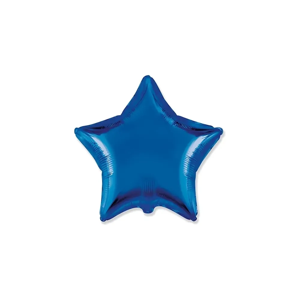 Palloncino Stella Blu standard shape 18" (45cm) in mylar, 1pz.