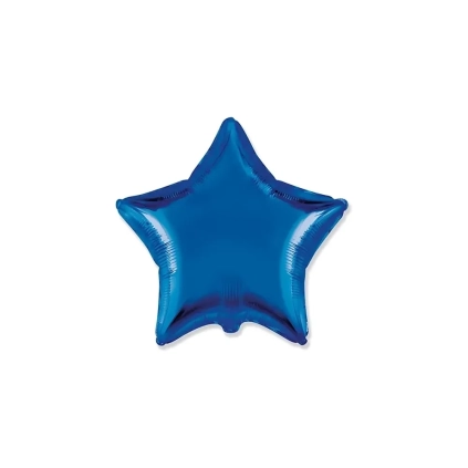 Palloncino Stella Blu standard shape 18" (45cm) in mylar, 1pz.