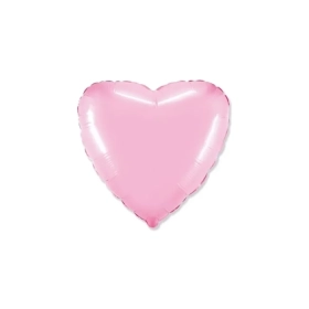 Palloncino Cuore Rosa standard shape 18" (45cm) in mylar, 1pz.
