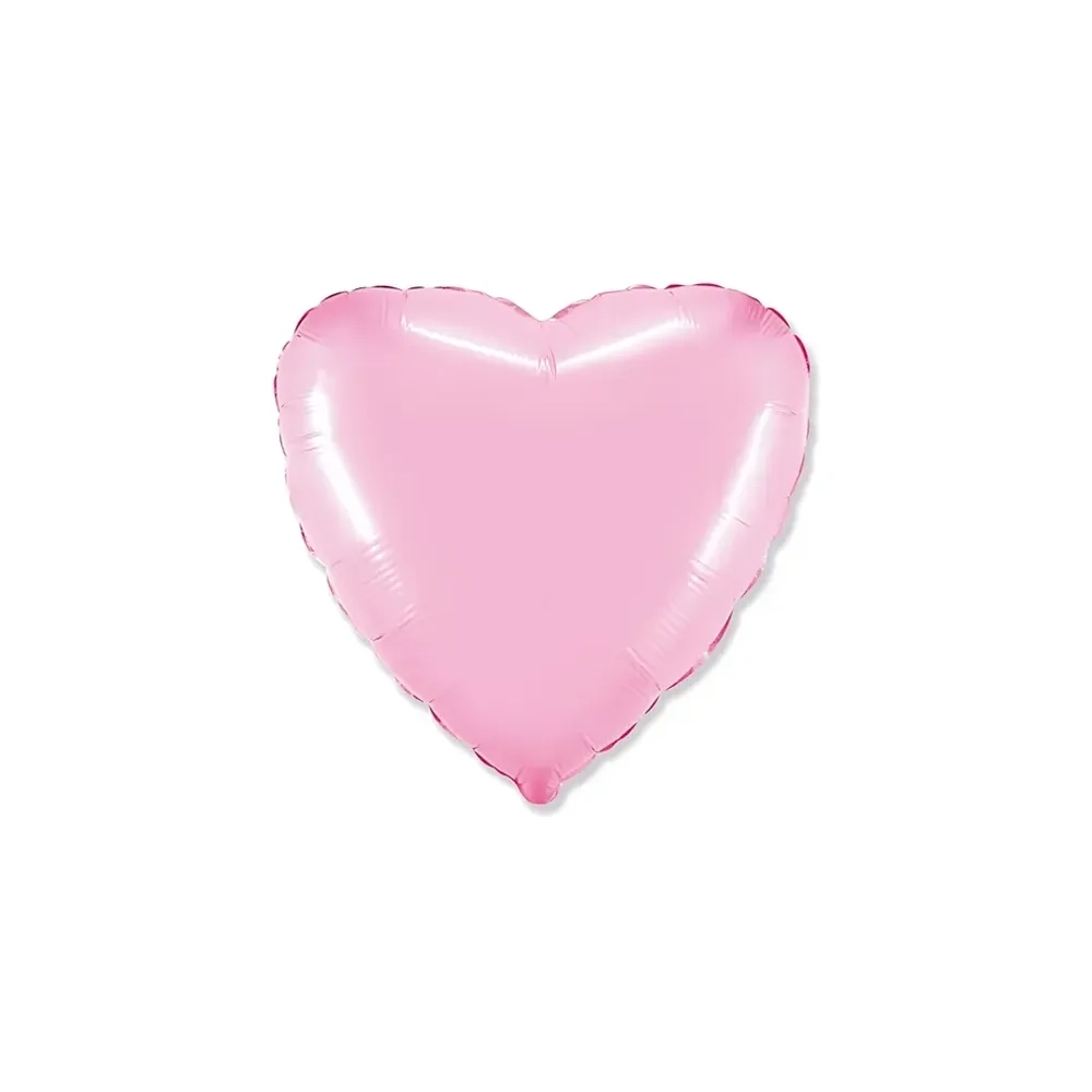 Palloncino Cuore Rosa standard shape 18" (45cm) in mylar, 1pz.