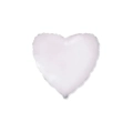 Palloncino Cuore Bianco standard shape 18" (45cm) in mylar, 1pz.