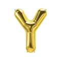 Palloncino Lettera Y Oro super shape 40" (101cm) in mylar, 1pz.