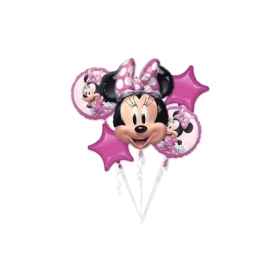 Palloncino Minnie Forever Bouquet super shape 26" (66cm) in mylar, 1pz.